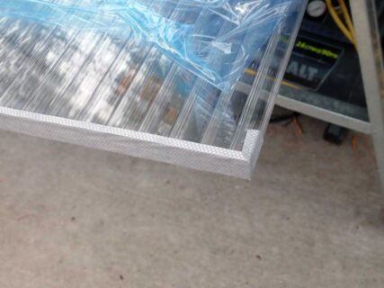 Polycarbonate Handling Information Del Sol Greenhouses and Sunrooms Solid grey tape